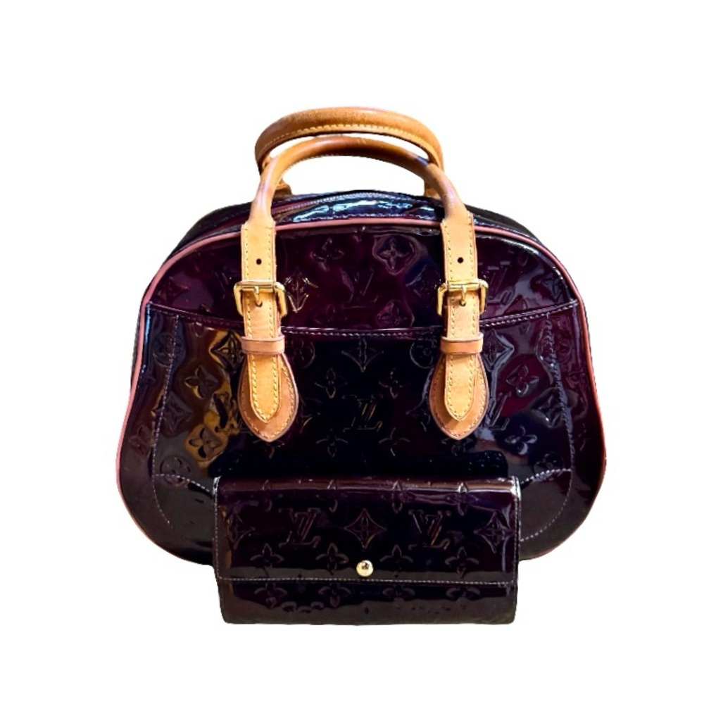 ๐Louis Vuitton LV Amarante Vernis Patent Leather Summit Dr & Matching Wallet ๐ - Picture 4 of 17